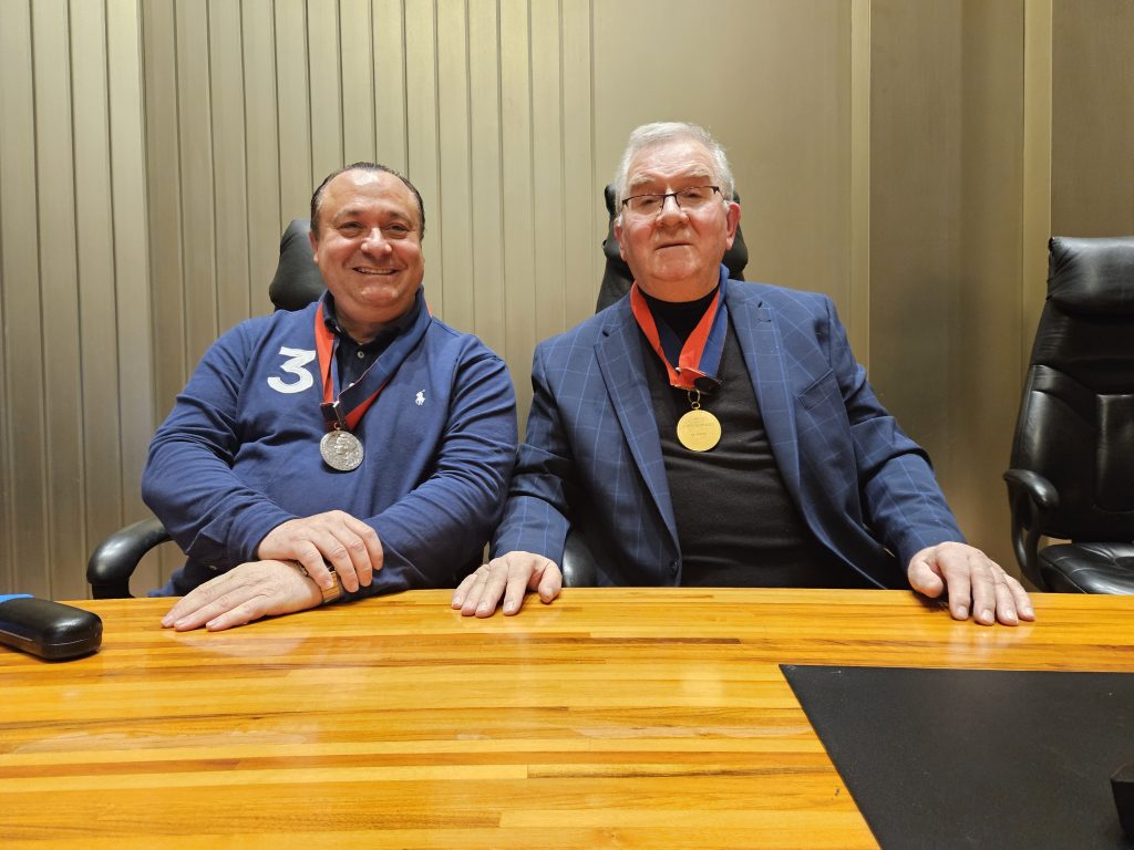 Le vice-président du Conseil des prud’hommes de Créteil Carmelo Visconti, et le président Daniel Dadu lors de la rentrée solennelle du Conseil le 22 janvier dernier.