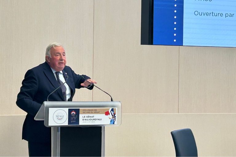 Gérard Larcher au colloque « Le Sénat d’aujourd’hui », organisé à l’occasion des 150 ans de la Haute assemblée et de la Nuit du droit