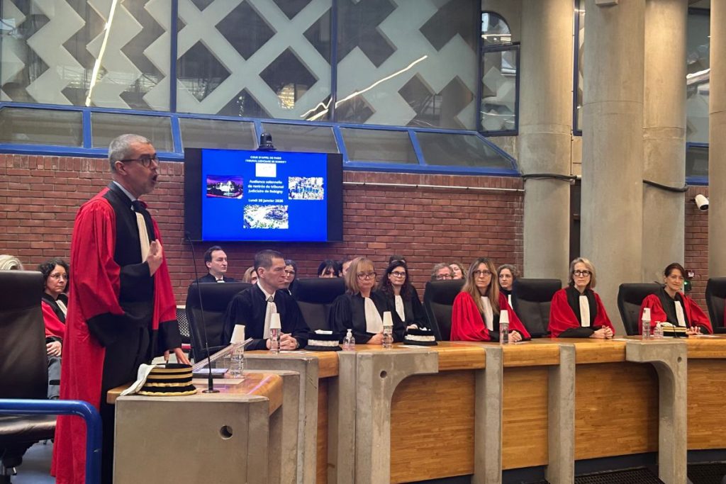 Eric Mathais lors de l'audience solennelle de Bobigny