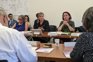 Les députées Béatrice Piron, Yaël Braun-Pivet, Anne Bergantz (photo), Marie Lebec et la sénatrice Marta de Cidrac ont pris par à la réunion.