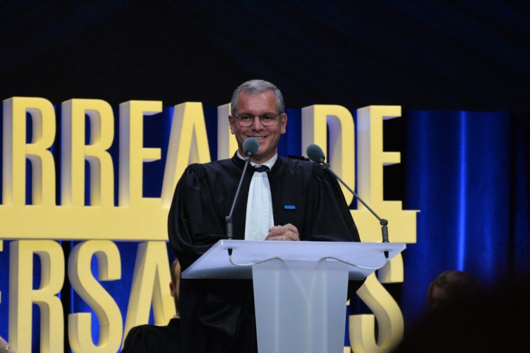 Thierry Voitellier, bâtonnier de Versailles, à la rentrée du barreau de Versailles, le 25 septembre 2026.
