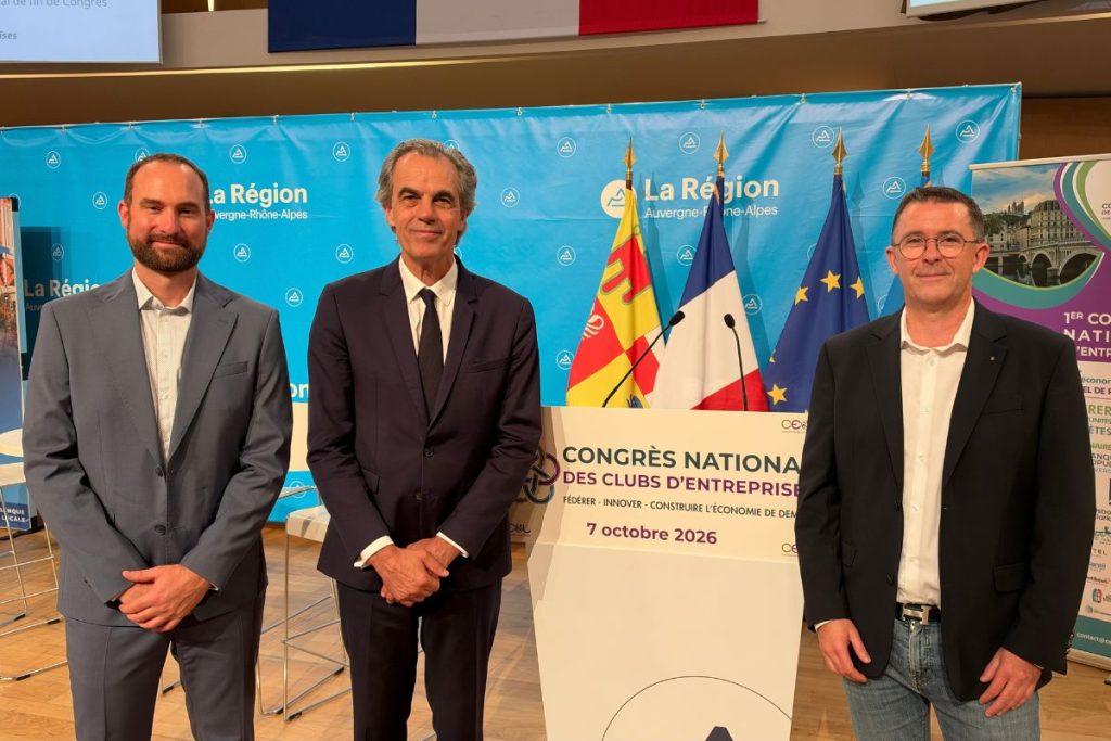 Image des cofondateurs du premier Congrès national des clubs d'entreprises à Lyon