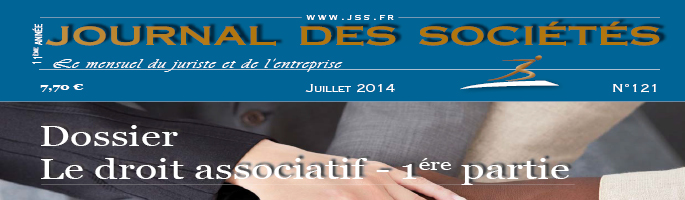 n°121 - Le droit associatif - 1ère partie