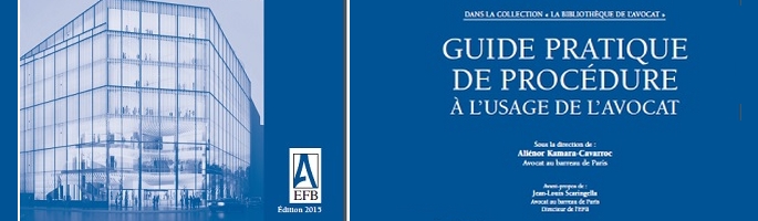 PUBLICATION - Guide pratique de procédure à l'usage de l'avocat