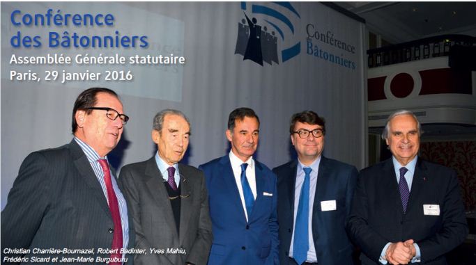 Journal Spécial des Sociétés n°9 - La Conférence des Bâtonniers