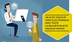 L’acte d’avocat électronique admis  à l’enregistrement par la DGFiP