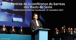 Rentrée de la conférence du barreau des Hauts-de-Seine