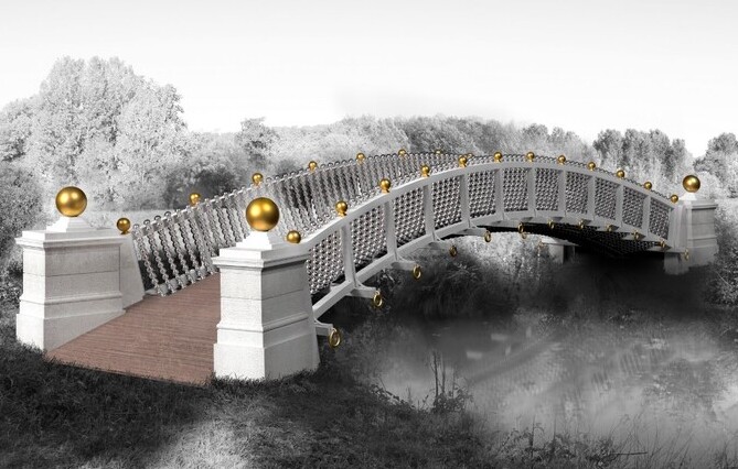 J-4 avant l’inauguration du pont aux boules d’or de Méréville